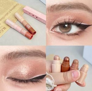 (One Pcs ) 4 In 1 Eye Makeup Pen (Random Color) Without Box