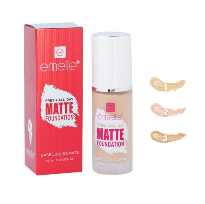 Emelie Liquid Matte Foundation 40ml - 1