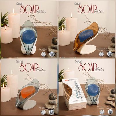Smart Soap Holder For Bathroom | Wall Mounted Soap Bar, Kitchen, Bathroom – Random Color(1 Pc)