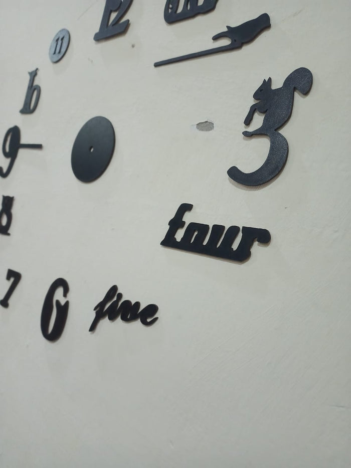 Decorative 3D Clock / DIY Clock Creative 3D Wooden Wall Clock For Home Decor