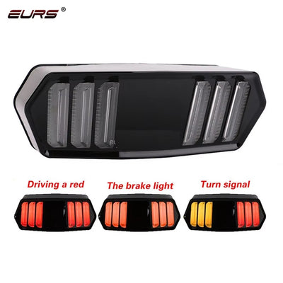 Universal Motorbike Back Light With Indicator DRL Audi Style