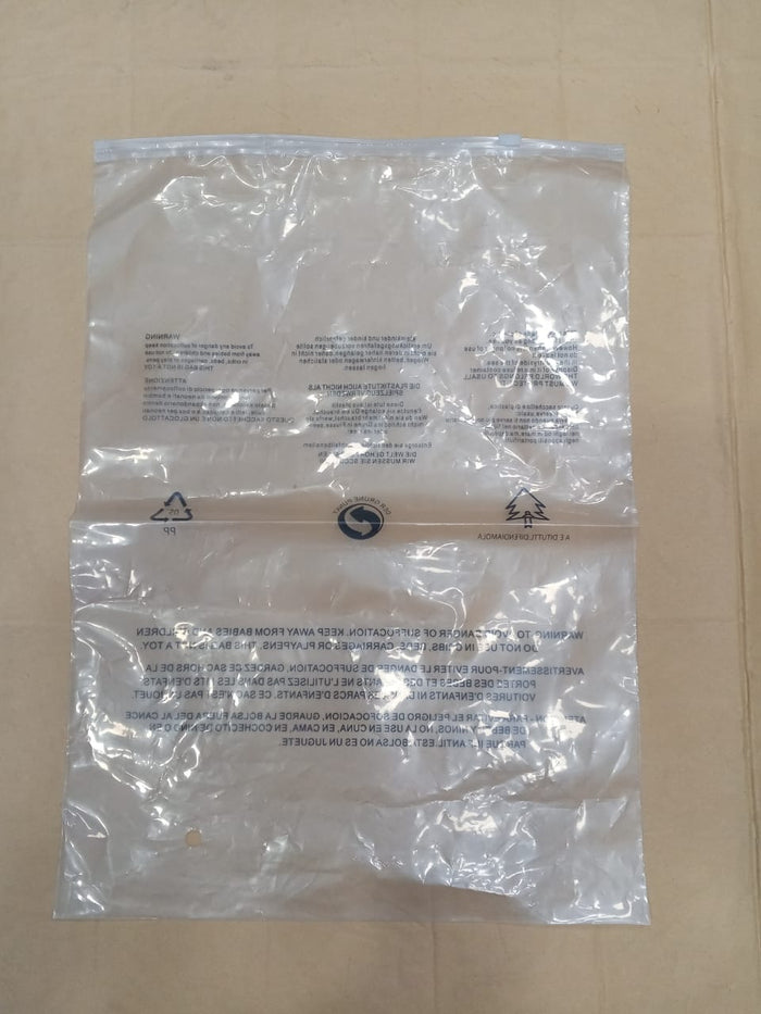 High Quality Zip Frosted Lock Poly Bags Cpe Slider Packaging Matte Zipper Clothes Bags Custom Packaging Bags For Clothing - 36pc Large