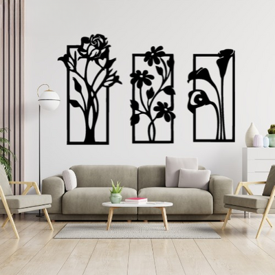 3d Flower Frame Wall Art | Wooden Flower Frame Wall Art | Wall Decoration | Decor For Home Wall Decoration Attractive Wooden Wall Art