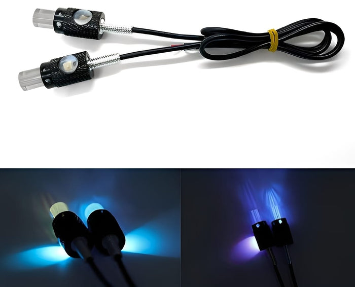 Motorbike Universal Mini LED Indicator & Number Plate Light – Super Bright 12V 1W Aluminum Waterproof Signal Lamp – Long-Lasting, Energy-Efficient Motorcycle & Car Lighting Accessory - PACK OF 4, Blue