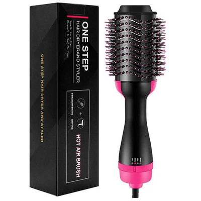 3-In-1 One Step Hot Air Brush Hair Dryer & Styler – Drying, Straightening & Volumizing Brush