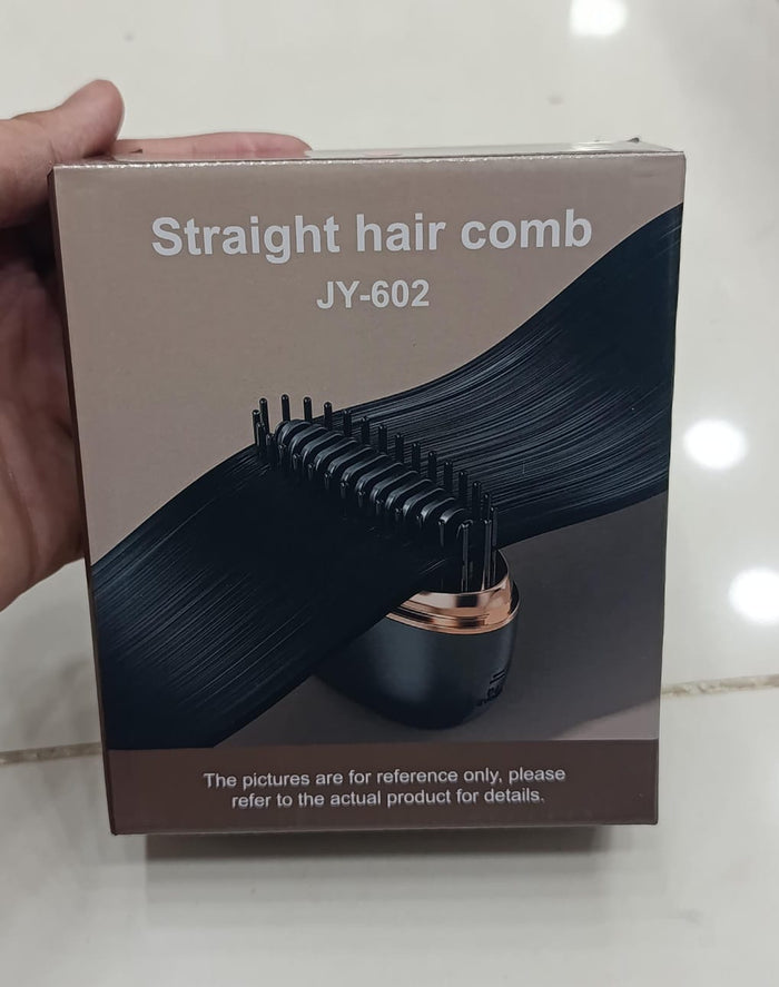 Mini Hair Straightening Comb Wireless Charging Portable Multifunctional Hair Care Styling Comb (Random Color)