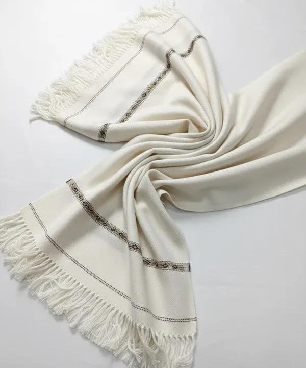 Wool Men Shawal Providing Traditional Style With Premium Quality Soft Fabric Comfortable Wear - Black