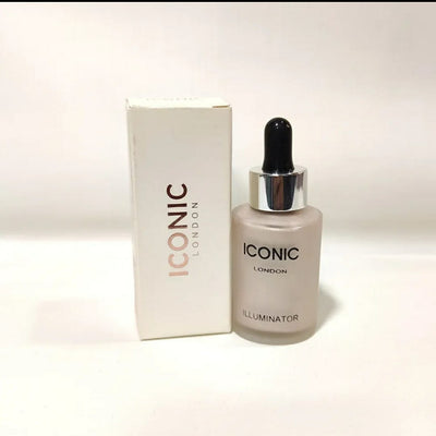 Iconic London Illuminator Highlighter Drops Ultra Glow Liquid Highlighter Radiant Finish Luminous Shine - Golden