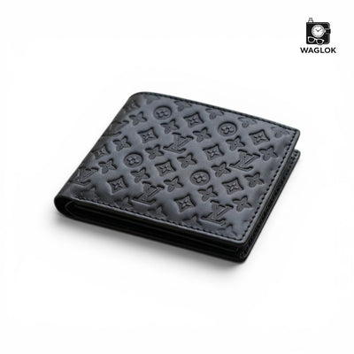 Men's Genuine Leather Bifold Wallet With Gift Box Black