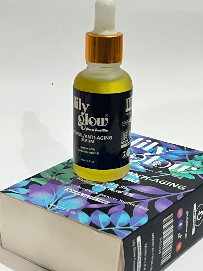 Lily Glow Retinol Anti-Aging Serum For Face – Wrinkle Repair, Skin Tightening & Night Care (30ml)
