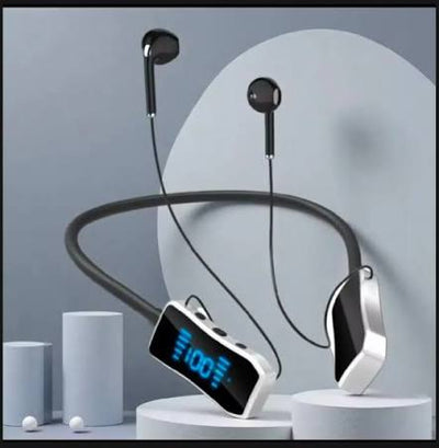 Bluetooth Headset With Digital Display & IPX4 Protection