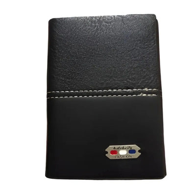 Belebaily Premium Tri-Fold Wallet For Men – 10 Card Slots, Secure Button Closure Black