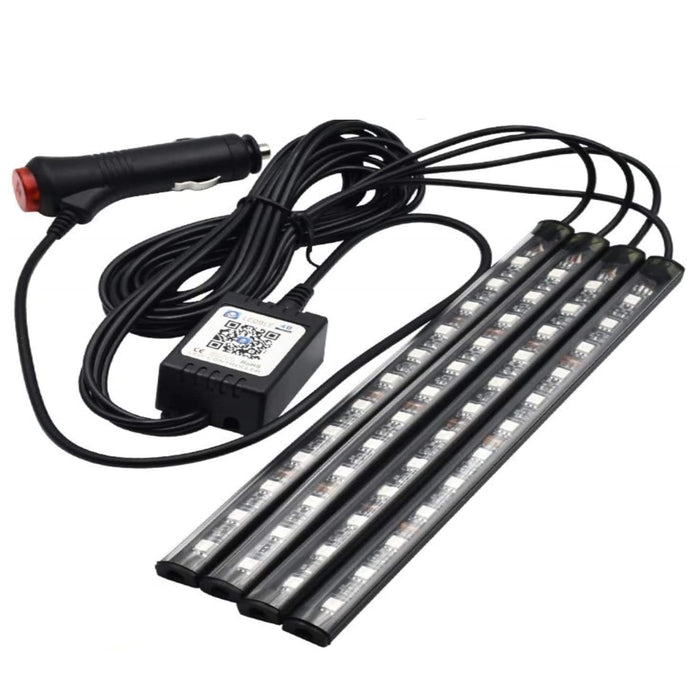 RGB Atmosphere Light For Cars & Bikes | 48 LED Bluetooth APP Control Atmosphere Light