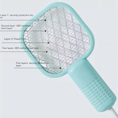 Electric Mini USB Mosquito Killer Racquet Lamp Wireless Night Bulb Effective Insect Catcher