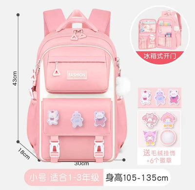 Premium School Bag | Waterproof Backpack | 43cm X 30cm | Spacious & Durable | For Students Up To Grade 5 | Blue