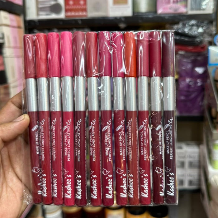 Kashee'S Creamy High Pigmented Lip Pencil - Makeup Product Designed For Personal Style And Daily Beauty Routine - Shades Of Nude (Pack Of 12)