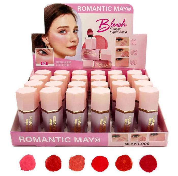 Romantic May 3-In-1 Liquid Blush For Lips, Cheeks & Natural Makeup Look
