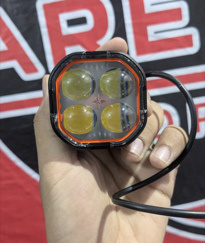 New Cube Four-Leaf Crocodile LED Car Work Light | Pack Of 1