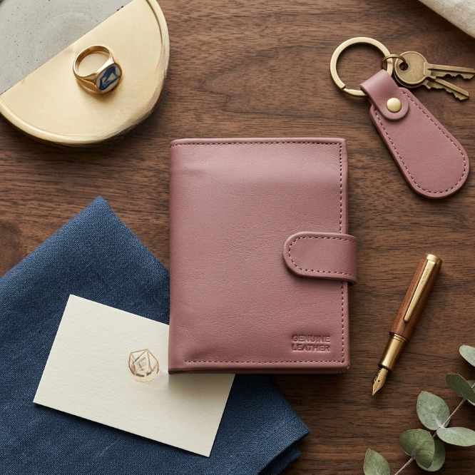 Genuine Leather Compact Bifold Wallet | Slim & Stylish | Multiple Card Slots | Durable Everyday Accessory | Black