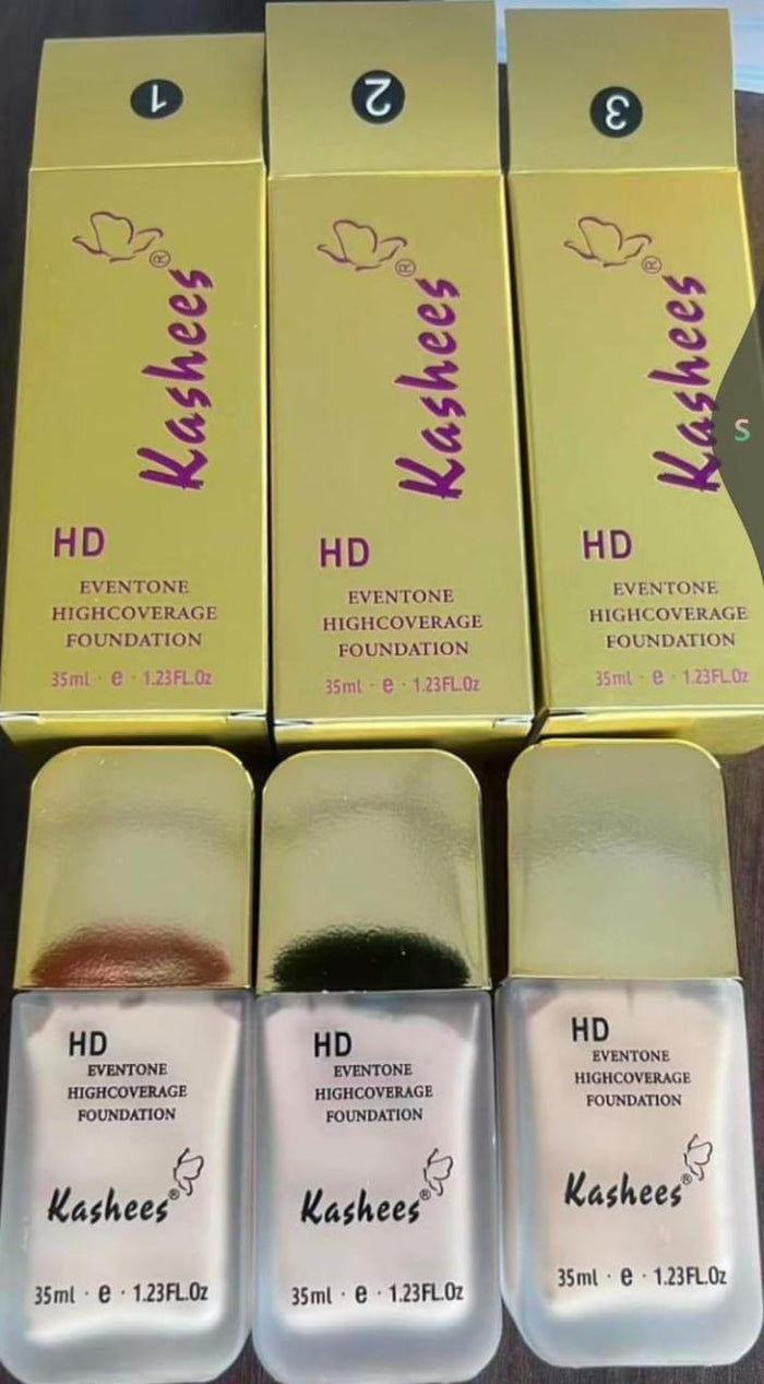 Kashees Gold HD Eventone High Coverage Creamy Foundation - 35ml