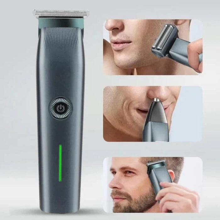 Geemy (GM7620) 3in1 Grooming Kit Is Rechargeable Powerful Trimmer For Men / Sharp Trimmer Face Shaver For Precise Shaving