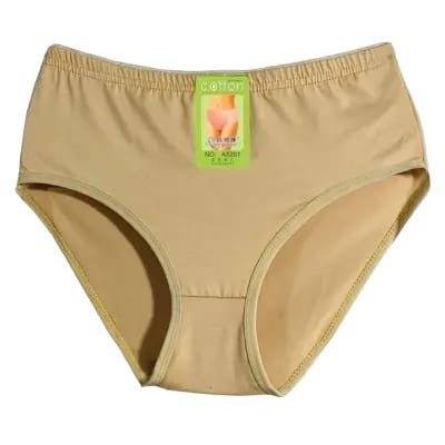 Pack Of 2 Cotton Panties – Comfortable & Lightweight Plain Design (S, M, L )(Random Color) - Large