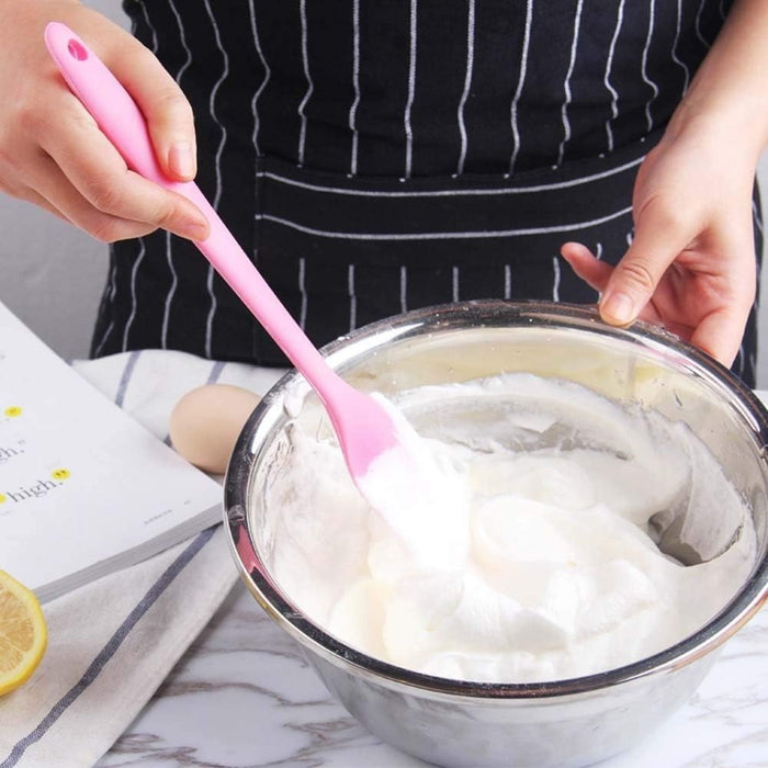 Silicone Spatula 8-Inch – Heat Resistant, Non-Stick Flexible Rubber Scraper Spoon For Kitchen Use