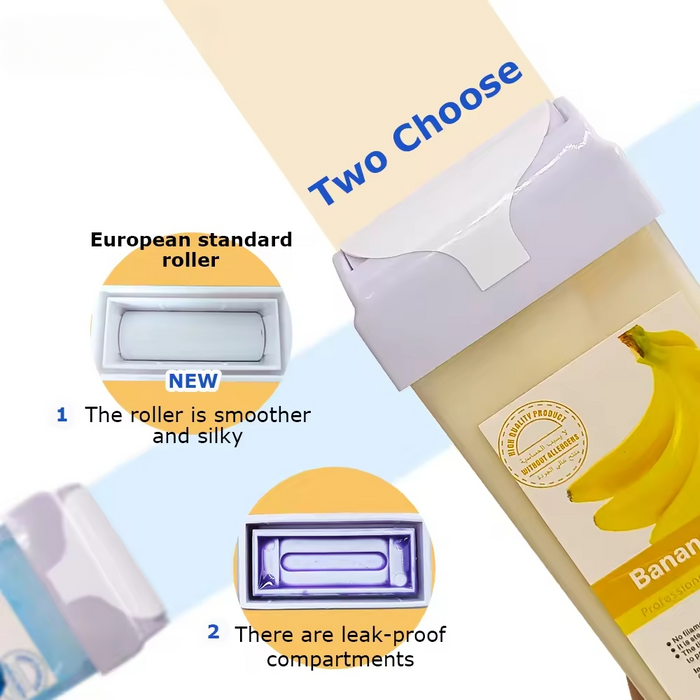 Refill Wax For Women, Roll On Wax Refill For Hair Areas Of The Body, Roller Waxing Hair Removal Depilatory Refill Wax With Different Flavour (1 Pc) (Random Flavors)
